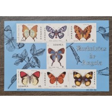 MARIPOSAS ANGOLA HOJA BLOQUE NUEVA MINT